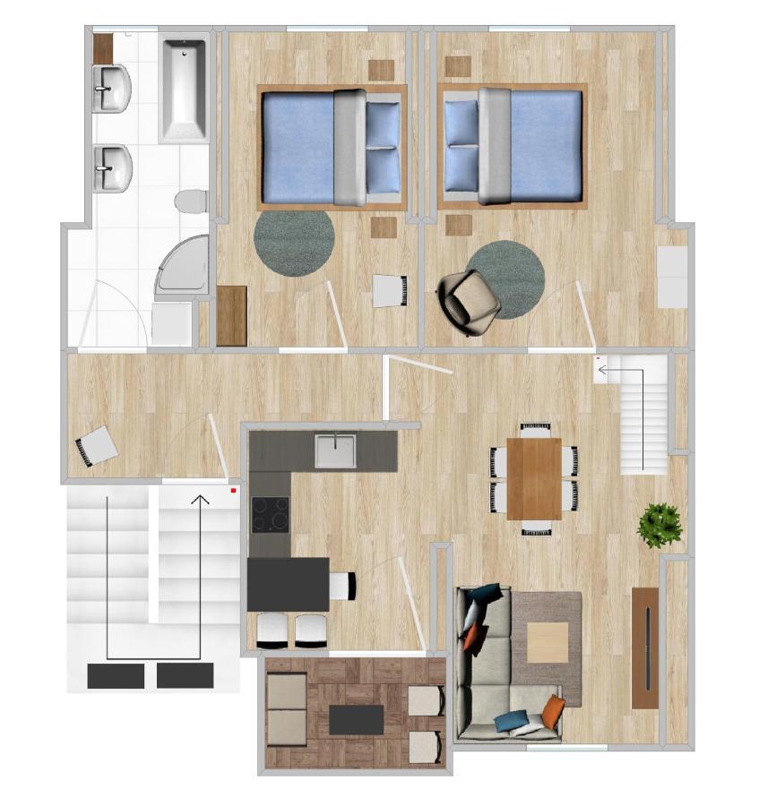 Gemuetliche Neurenovierte Dachgeschosswohnung Erfurt Zewnętrze zdjęcie